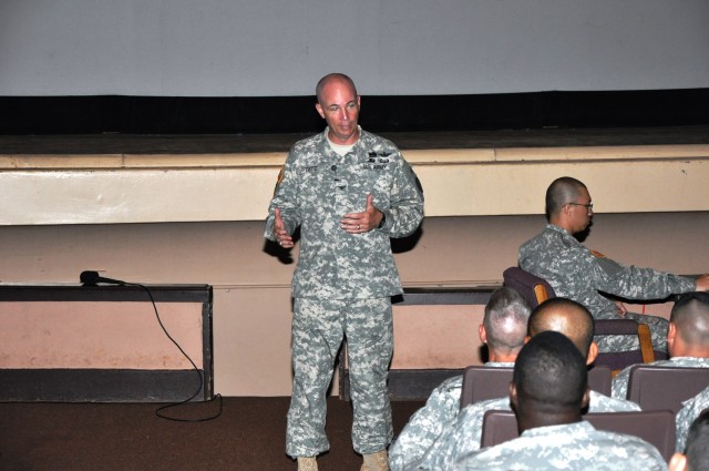 CAB commander briefs senior leaders