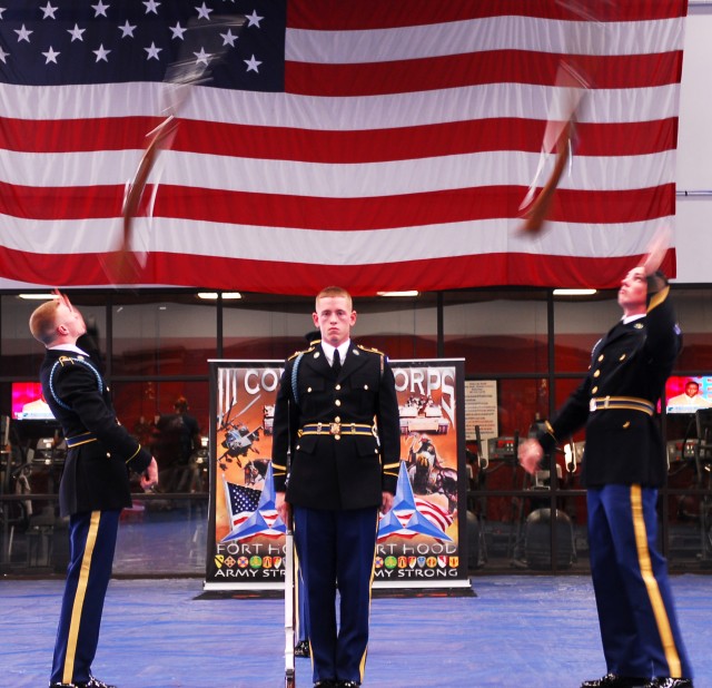 The &quot;Old Guard&quot; performs at Fort Hood, Texas