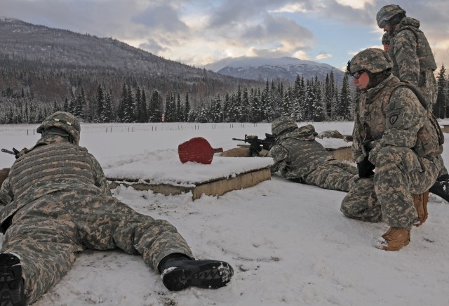 In position to fire