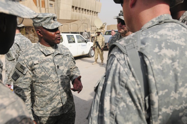 Top U.S. NCO in Iraq offers advice on mission, troop welfare