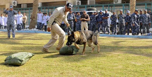 Explosive-detection dog teams enhance Iraq&#039;s security checkpoints