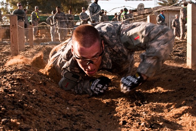 Deployed troops compete in combat skills competition