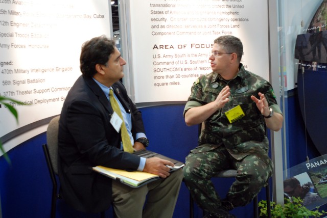 AUSA exposition visitors learn firsthand of Army South&#039;s partner-nation army relationships
