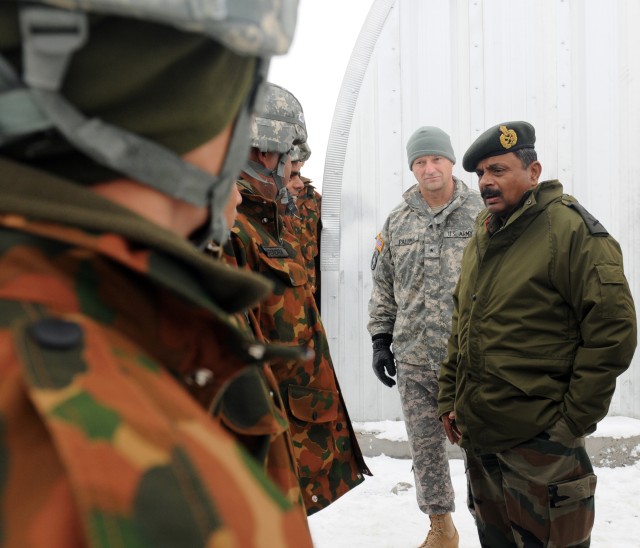 Observing training during Yudh Abhyas 2010