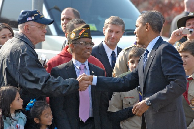 Obama honors Servicemembers on Veterans Day