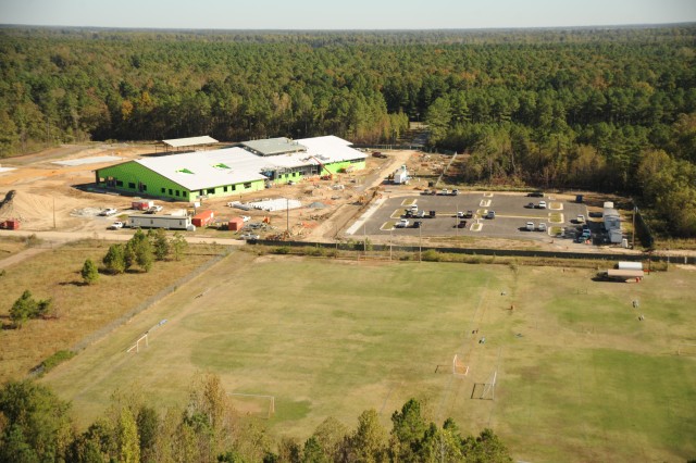 Aerial of Army Reserve Center Construction