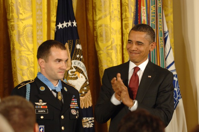 Medal of Honor presented to Staff Sgt. Salvatore Giunta