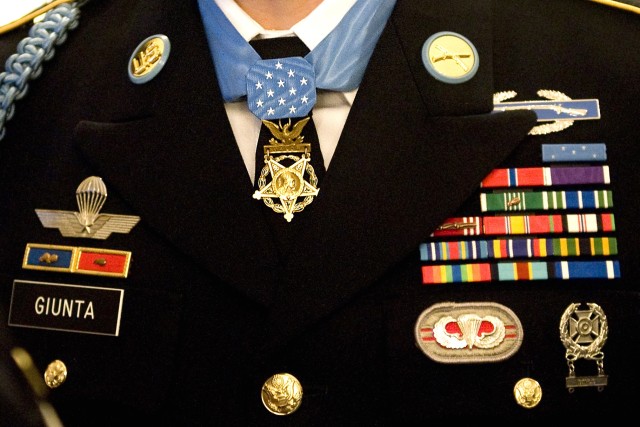 Medal of Honor presented to Staff Sgt. Salvatore Giunta