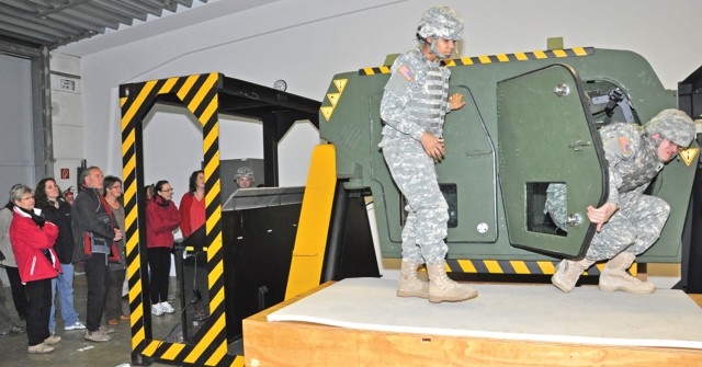 German and American educators get inside look at military life
