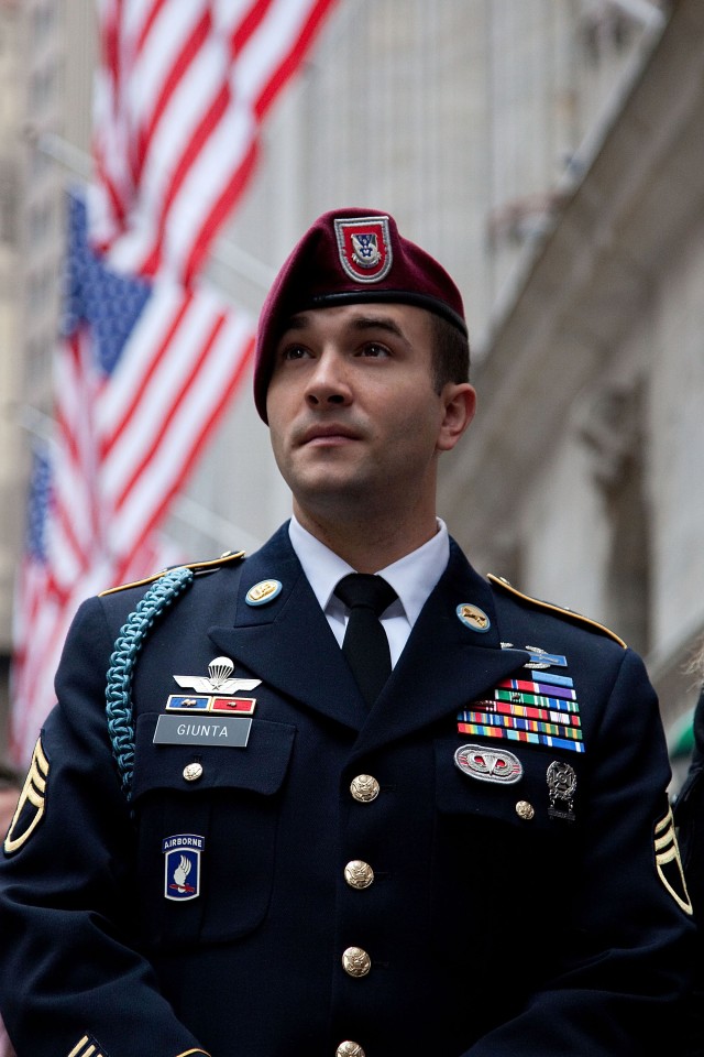 Staff Sgt. Giunta at NYSE (3 of 3)