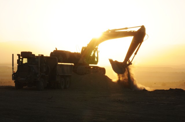 Afghan engineer soldiers build patrol base, relationships