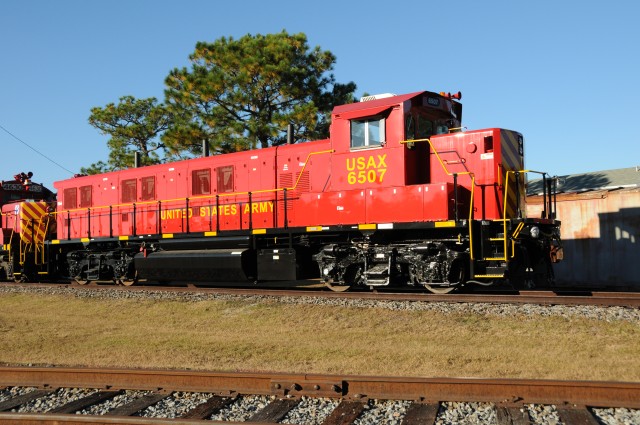 New, low-emitting locomotive pulls into Fort Stewart