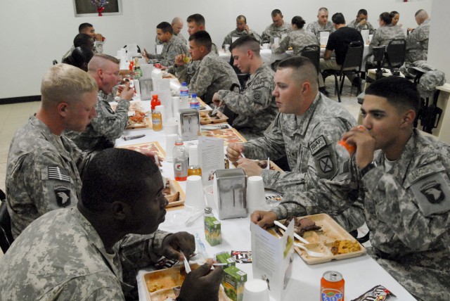 Troops at FOB Salerno take time to give thanks