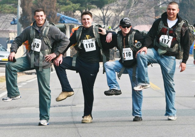 2nd Infantry Division troops dominate rucksack challenge