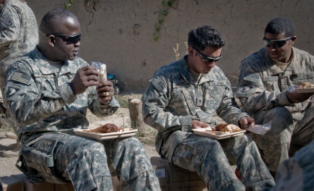 ISAF CSM has Thanksgiving with troops in the field
