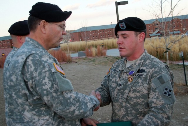 Soldier earns Purple Heart, credits boots