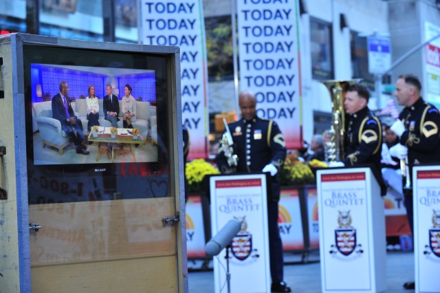 U.S. Army Brass Quintet does gig on Today Show