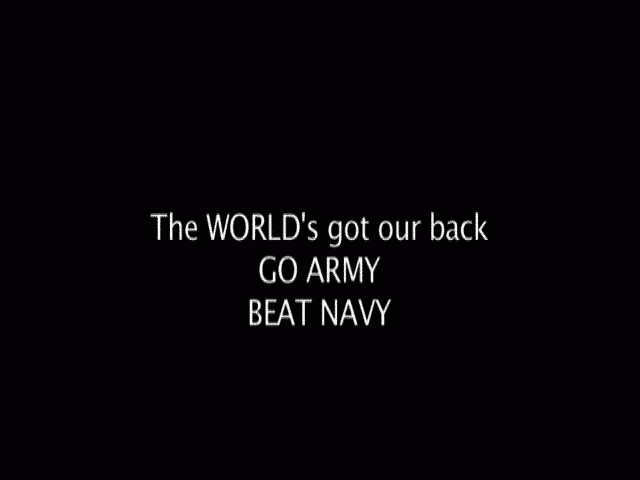 Go Army! Beat Navy!