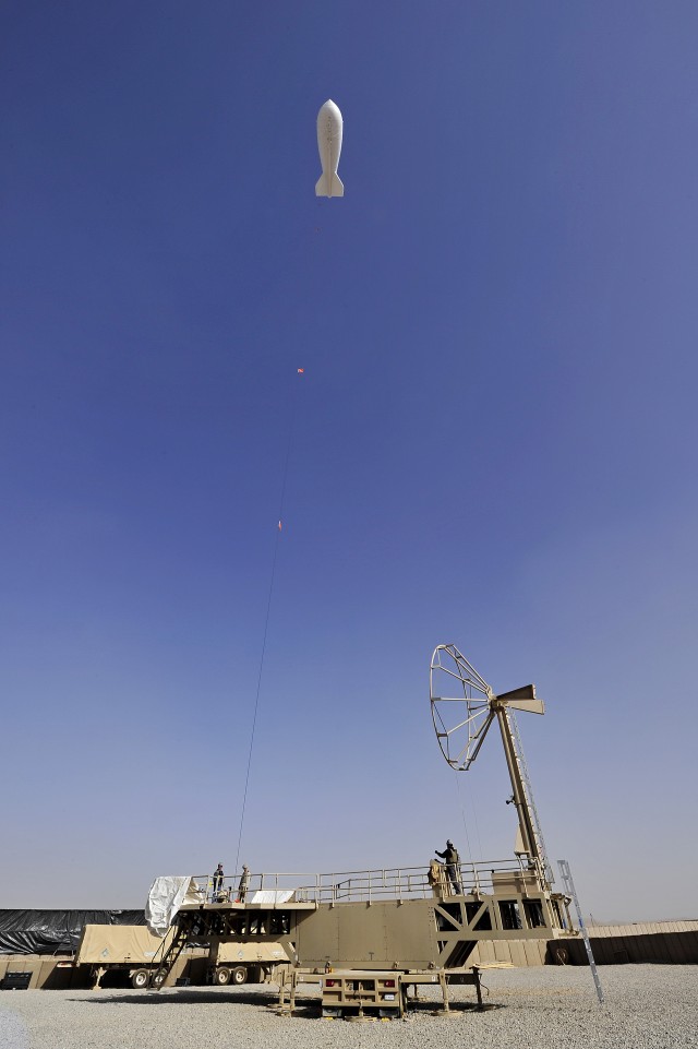 Aerostat balloon provides "eyes in the sky" for enhanced security in Uruzgan
