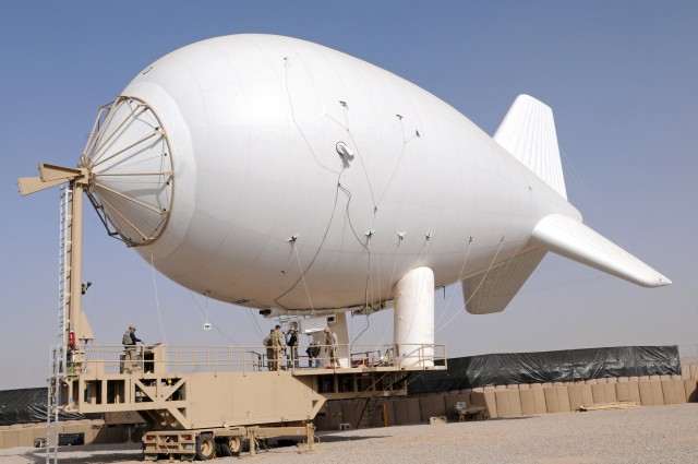 Aerostat balloon provides "eyes in the sky" for enhanced security in Uruzgan