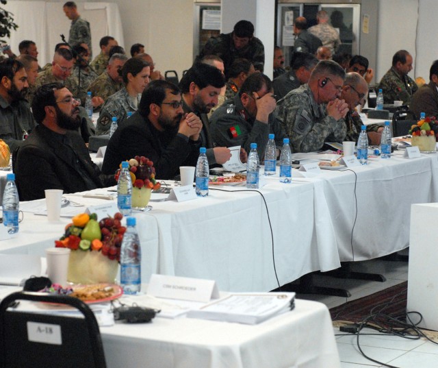 Afghan, coalition leaders discuss strategy