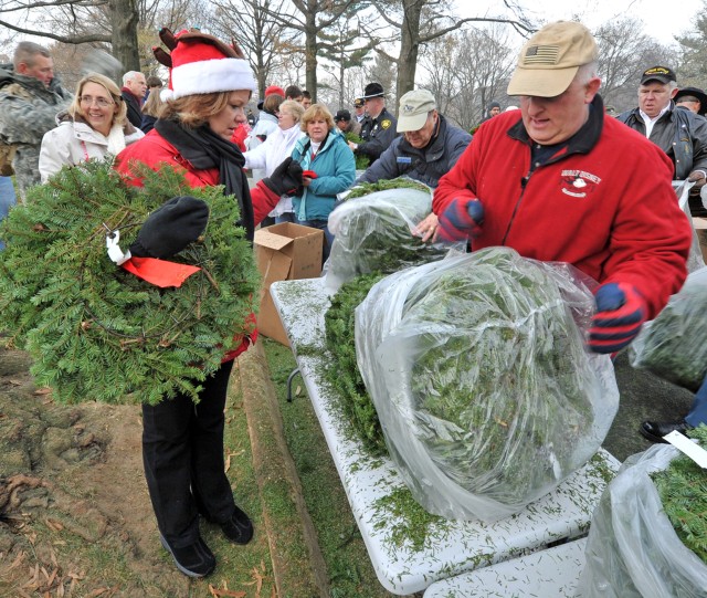 Distributing Wreaths