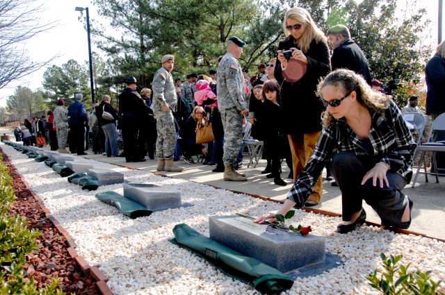 3rd SFG (A) holds dedication for completed Memorial Walk 