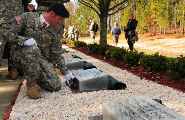 3rd SFG (A) holds dedication for completed Memorial Walk 