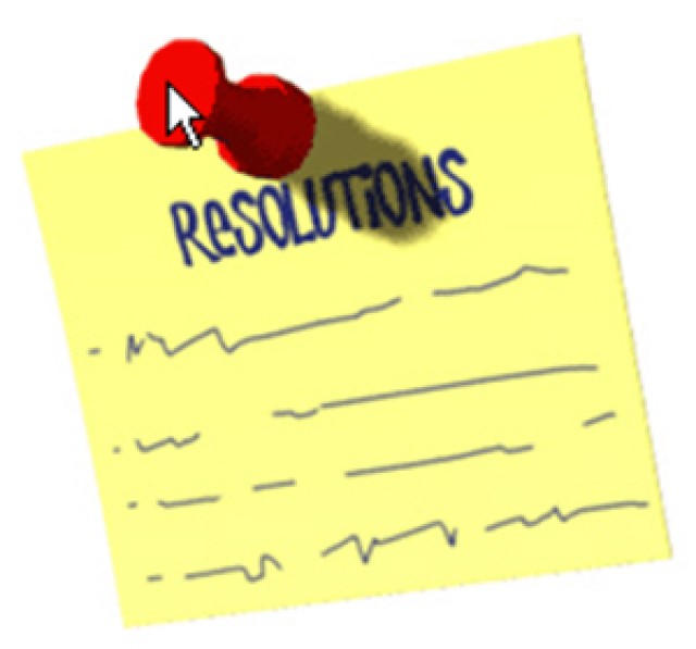 Sharing my resolutions for the new year