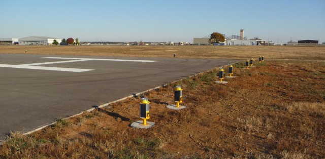 Airfield installs state-of-the-art solar lights