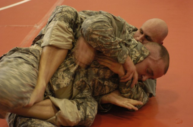 Local Army Reserve Soldiers complete combatives training