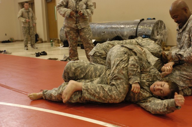 Local Army Reserve Soldiers complete combatives training