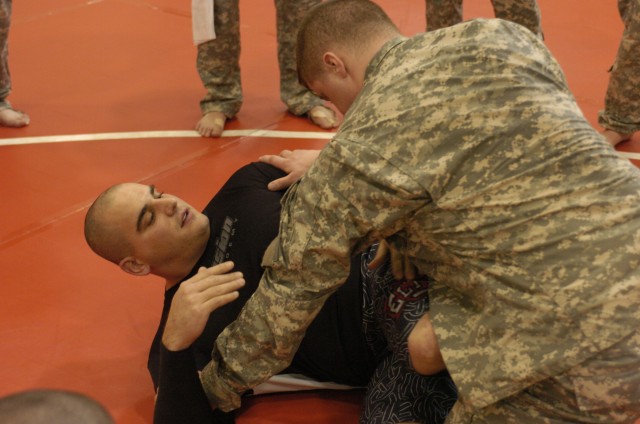 Local Army Reserve Soldiers complete combatives training
