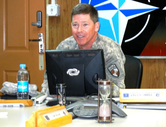 West Point cadets receive briefing from general in Afghanistan