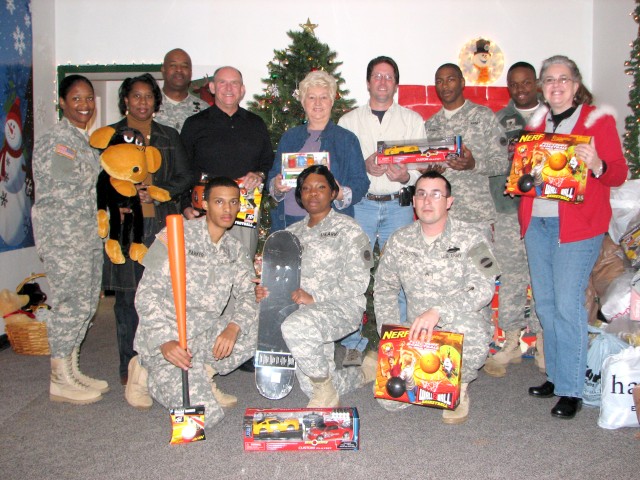 Company founded by veteran plays Santa