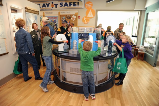 Inside the new Visitors Center at Mark Twain Lake