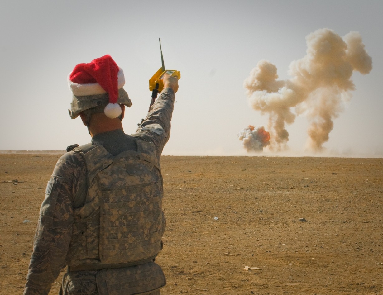 army santa hat