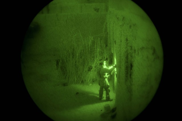 Afghan Commandos, Border Police secure explosives in joint Kandahar clearing operation