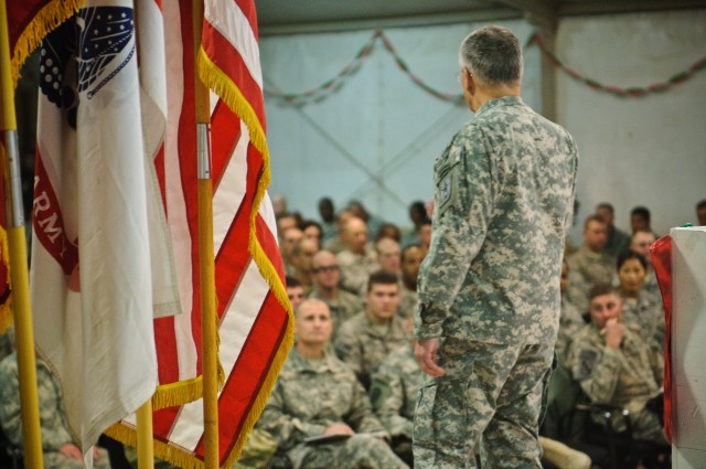 CSA visits 43rd Sustainment Brigade in Afghanistan