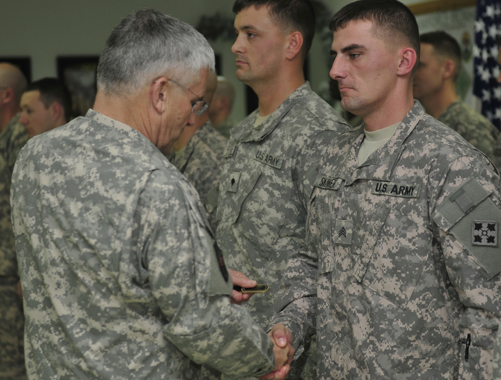 Army's top officer visits troops at COB Speicher for holidays | Article ...