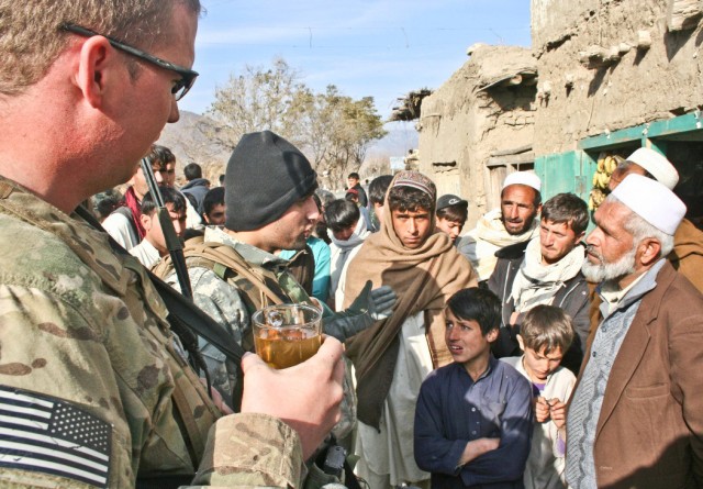 Chatting with Afghan elders