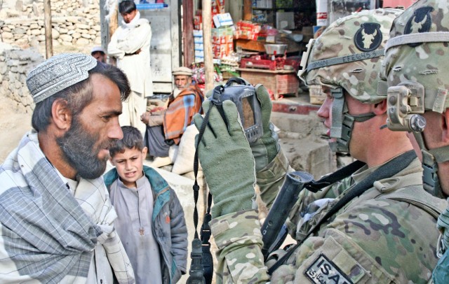 Photographing Afghan locals