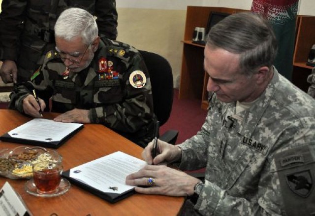 West Point signs agreement with Afghan Army
