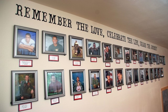 Memorial features photos of fallen heroes