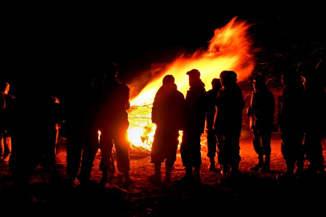 New Year\&#039;s bonfire