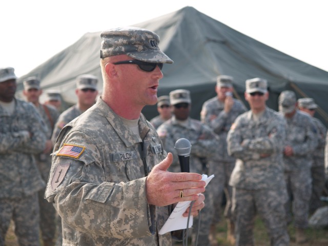 Sustainers transfer command during ceremony