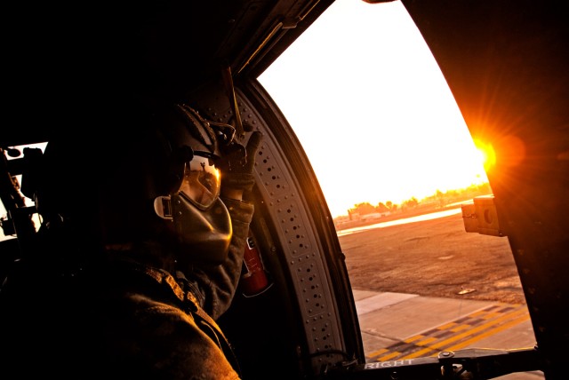 Black Hawk crews keep VIPs safe, mobile around Iraq