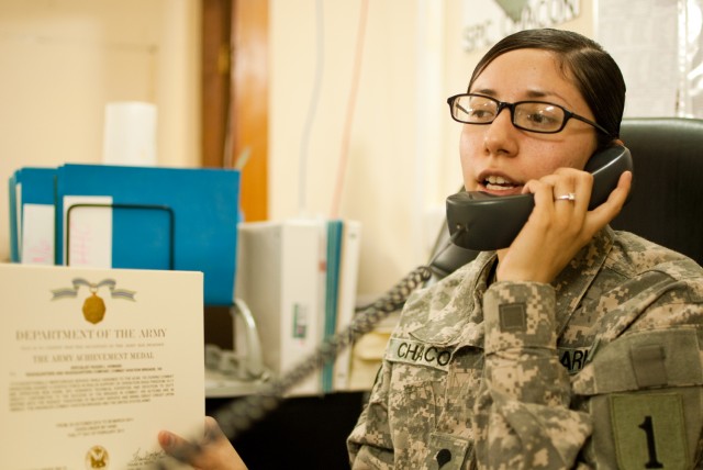 Army human resources section hard at work in Iraq
