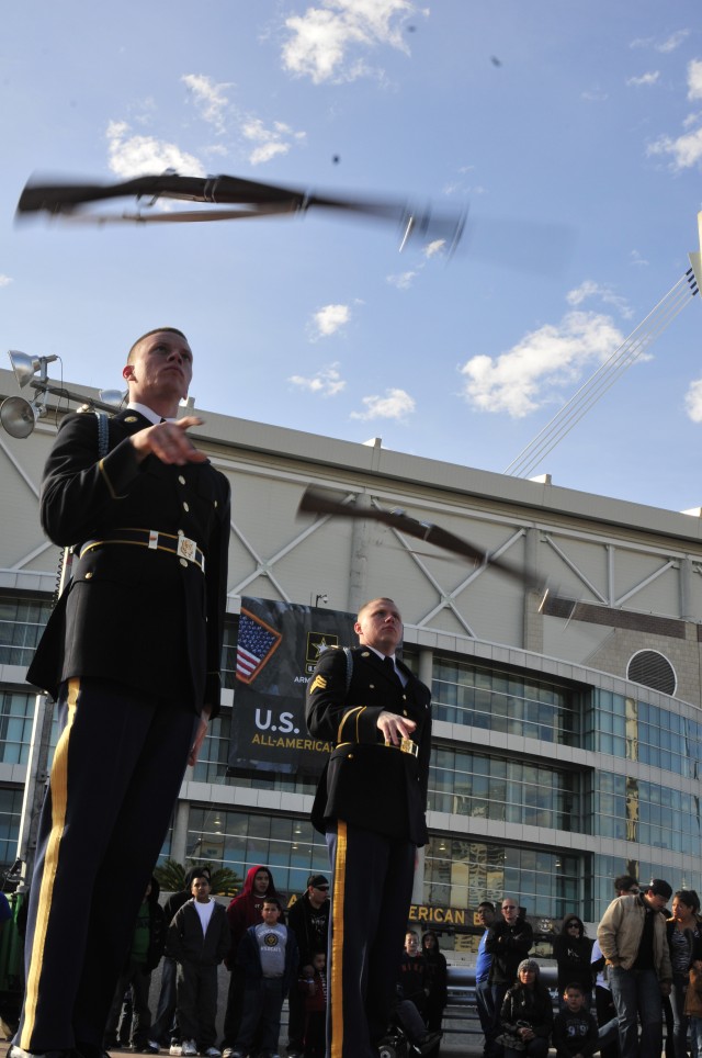 U.S. Army Drill Team performs for All-American Bowl