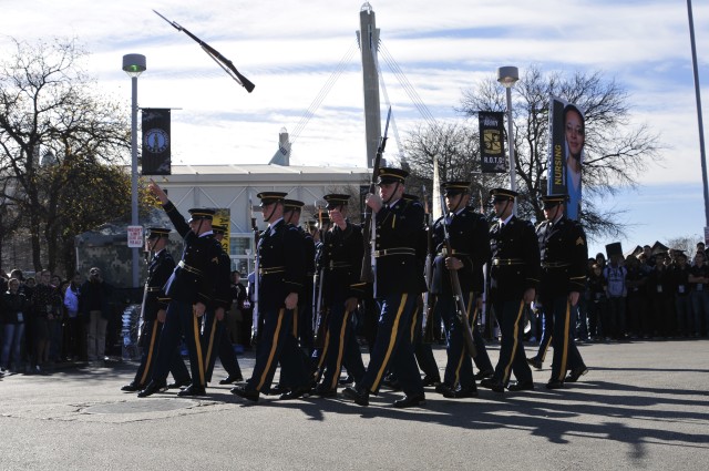 U.S. Army Drill Team performs for All-American Bowl